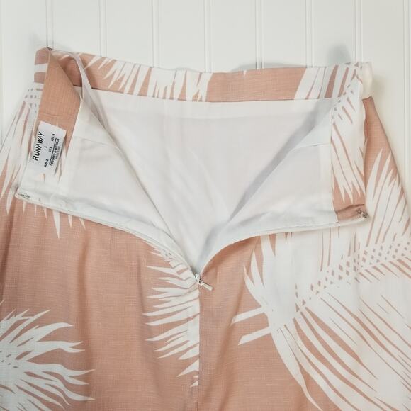 Runaway The Label Palm Print Ruffle Mini Skirt Size 4 - Picture 5 of 9